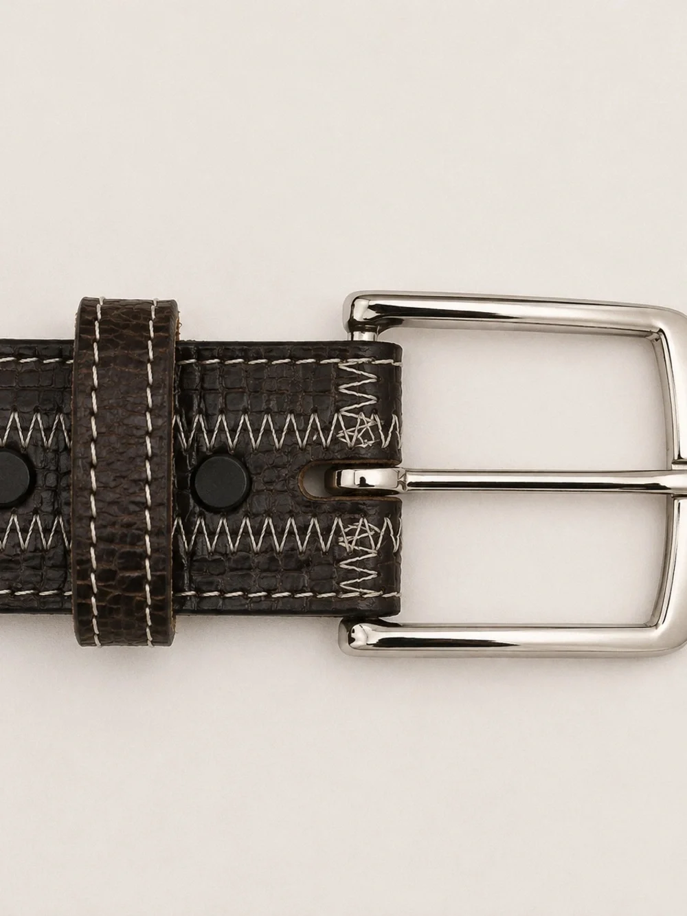 Tony Lama Genuine Lizard Leather Belt Brown Exotic Patchwork Western USA Size 40